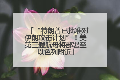 “特朗普已批准对伊朗攻击计划”！美第三艘航母将部署至以色列附近