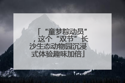 “童梦粽动员”，这个“双节”长沙生态动物园沉浸式体验趣味加倍