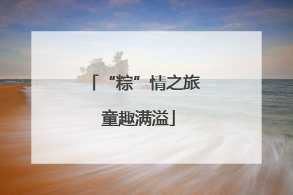 “粽”情之旅 童趣满溢
