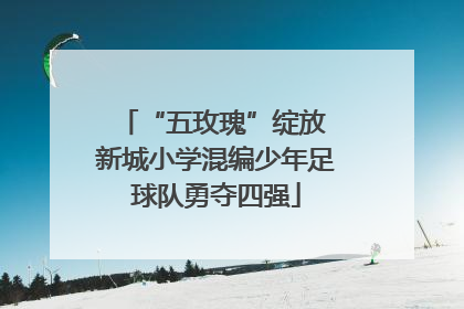 “五玫瑰”绽放 新城小学混编少年足球队勇夺四强