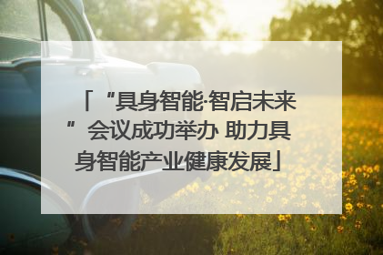 “具身智能·智启未来”会议成功举办 助力具身智能产业健康发展