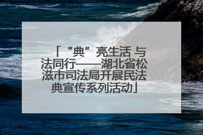 “典”亮生活 与法同行——湖北省松滋市司法局开展民法典宣传系列活动