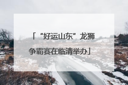 “好运山东”龙狮争霸赛在临清举办