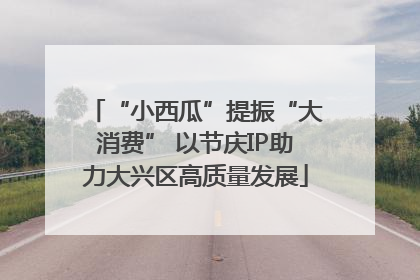 “小西瓜”提振“大消费” 以节庆IP助力大兴区高质量发展