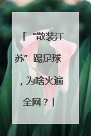 “散装江苏”踢足球，为啥火遍全网？