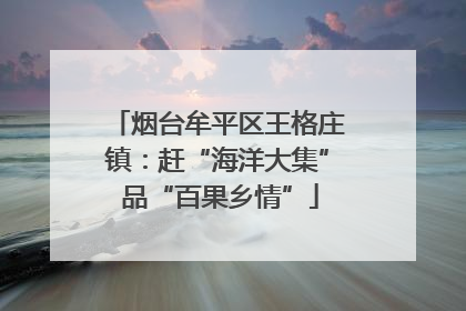 烟台牟平区王格庄镇：赶“海洋大集” 品“百果乡情”