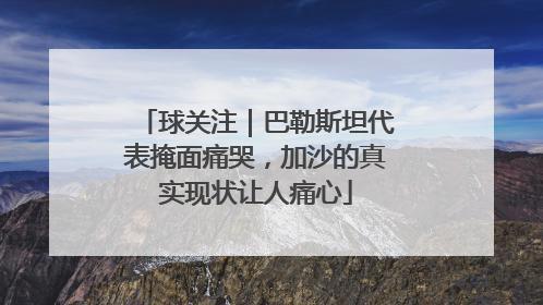 球关注｜巴勒斯坦代表掩面痛哭，加沙的真实现状让人痛心