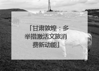 甘肃敦煌：多举措激活文旅消费新动能