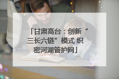 甘肃高台：创新“三长六链”模式 织密河湖管护网