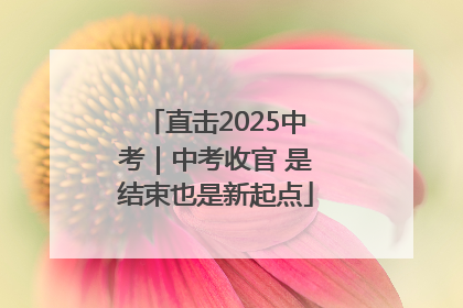 直击2025中考｜中考收官 是结束也是新起点