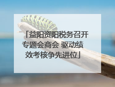 益阳资阳税务召开专题会商会 驱动绩效考核争先进位
