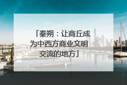 秦朔：让商丘成为中西方商业文明交流的地方