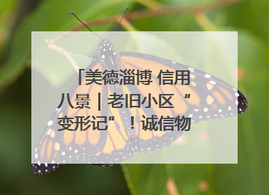 美德淄博 信用八景｜老旧小区“变形记”！诚信物业焐热居民心窝