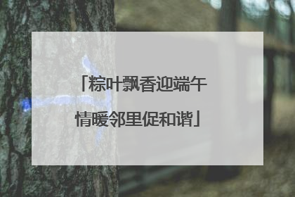 粽叶飘香迎端午 情暖邻里促和谐