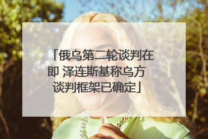 俄乌第二轮谈判在即 泽连斯基称乌方谈判框架已确定