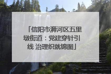 信阳市浉河区五里墩街道：党建穿针引线 治理织就锦图