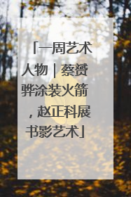 一周艺术人物｜蔡赟骅涂装火箭，赵正科展书影艺术