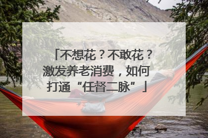 不想花？不敢花？激发养老消费，如何打通“任督二脉”