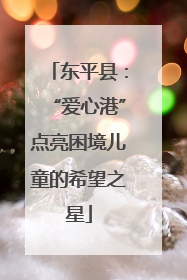 东平县：“爱心港”点亮困境儿童的希望之星