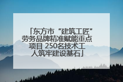 东方市“建筑工匠”劳务品牌精准赋能重点项目 250名技术工人筑牢建设基石