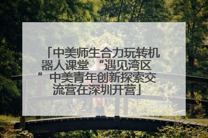 中美师生合力玩转机器人课堂 “遇见湾区”中美青年创新探索交流营在深圳开营