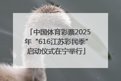 中国体育彩票2025年“616江苏彩民季”启动仪式在宁举行