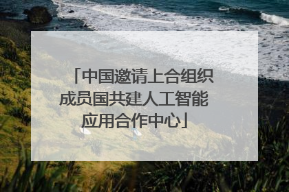 中国邀请上合组织成员国共建人工智能应用合作中心