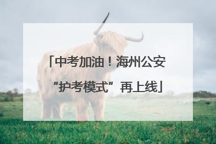 中考加油！海州公安“护考模式”再上线