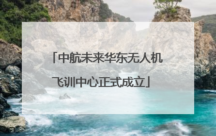中航未来华东无人机飞训中心正式成立