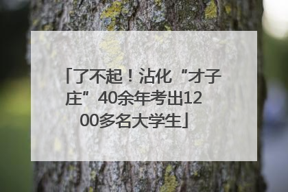 了不起！沾化“才子庄”40余年考出1200多名大学生