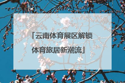 云南体育展区解锁体育旅居新潮流