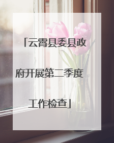 云霄县委县政府开展第二季度工作检查