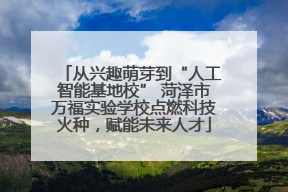 从兴趣萌芽到“人工智能基地校” 菏泽市万福实验学校点燃科技火种，赋能未来人才