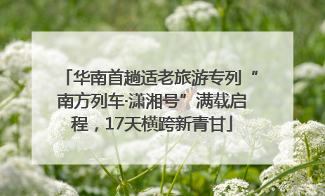 华南首趟适老旅游专列“南方列车·潇湘号”满载启程，17天横跨新青甘