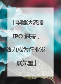 华曦达港股 IPO 递表，致力成为行业发展先驱