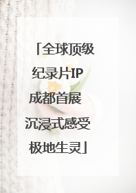 全球顶级纪录片IP成都首展 沉浸式感受极地生灵