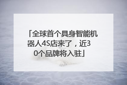 全球首个具身智能机器人4S店来了，近30个品牌将入驻