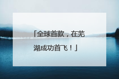 全球首款，在芜湖成功首飞！