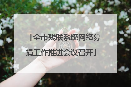 全市残联系统网络募捐工作推进会议召开