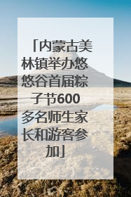 内蒙古美林镇举办悠悠谷首届粽子节600多名师生家长和游客参加