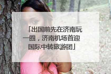 出国前先在济南玩一圈，济南机场首迎国际中转旅游团