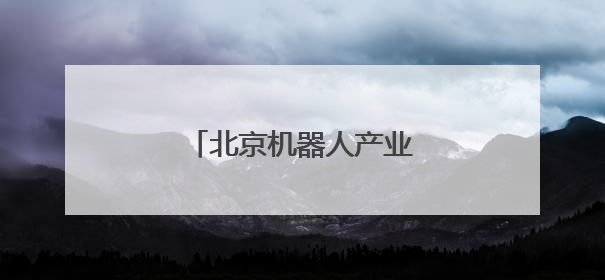 北京机器人产业如何释放活力