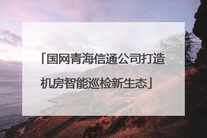 国网青海信通公司打造机房智能巡检新生态