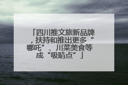 四川推文旅新品牌，扶持和推出更多“哪吒”、川菜美食等成“吸睛点”