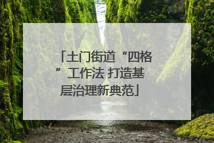 土门街道“四格”工作法 打造基层治理新典范