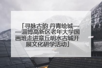 寻脉古韵 丹青绘城——淄博高新区老年大学国画班走进章丘明水古城开展文化研学活动