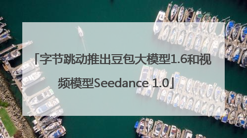 字节跳动推出豆包大模型1.6和视频模型Seedance 1.0