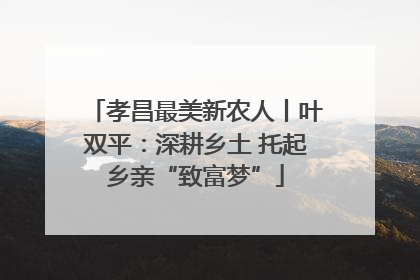 孝昌最美新农人丨叶双平：深耕乡土 托起乡亲“致富梦”