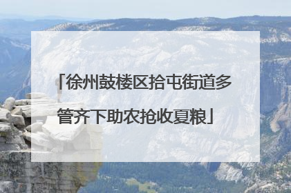 徐州鼓楼区拾屯街道多管齐下助农抢收夏粮