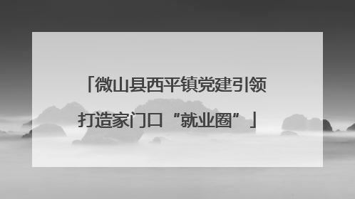 微山县西平镇党建引领打造家门口“就业圈”